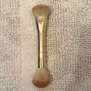 bareMinerals Dual-Ended Brush - Gold Handle with Tan Bristles